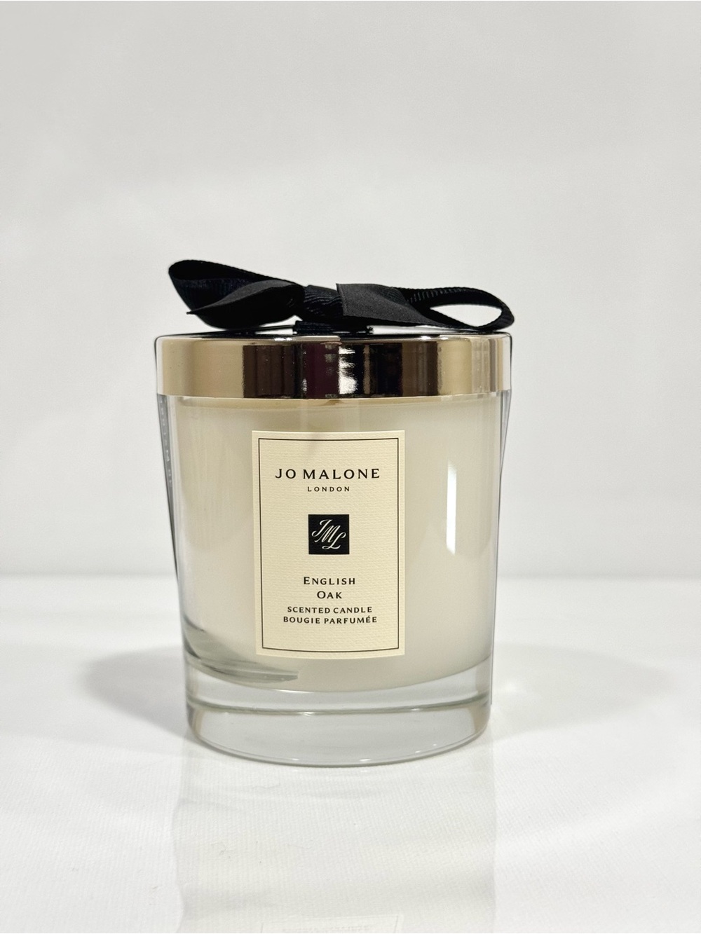Jo Malone English Oak Scented Candle 7oz 200g New Classic Glass Jar With Bow